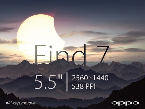 Oppo ไม่ยอมน้อยหน้า Find 7 หน้าจอก็เป็น QHD เหมือนกัน