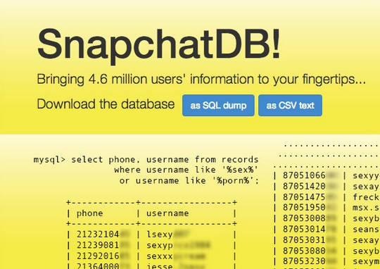 SnapchatDB_leak