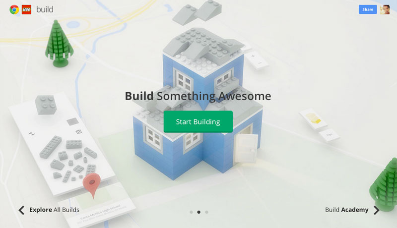 Google จับมือกับ LEGO ให้คุณต่อเลโก้ผ่านเว็บ Build with Chrome