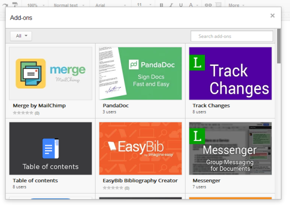 Google เตรียมไฟ้ว์ Microsoft ใส่ Add-on ลง Google Doc