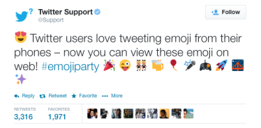 ลูกเล่นใหม่จาก Twitter แสดงภาพ Emoji ในข้อความได้แล้ว