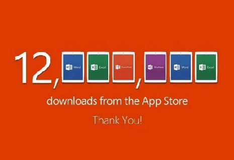 เปิดตัวได้สวย Office for iPad ถูก download ไปถึง 12 ล้านครั้งแล้ว