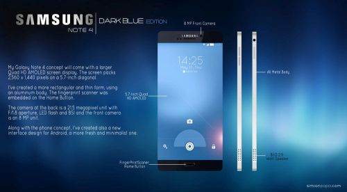 อดใจรอ! หลุดสเปค Galaxy Note 4  เผยจอ 5.7 นิ้ว-ความละเอียดยิบ 2K