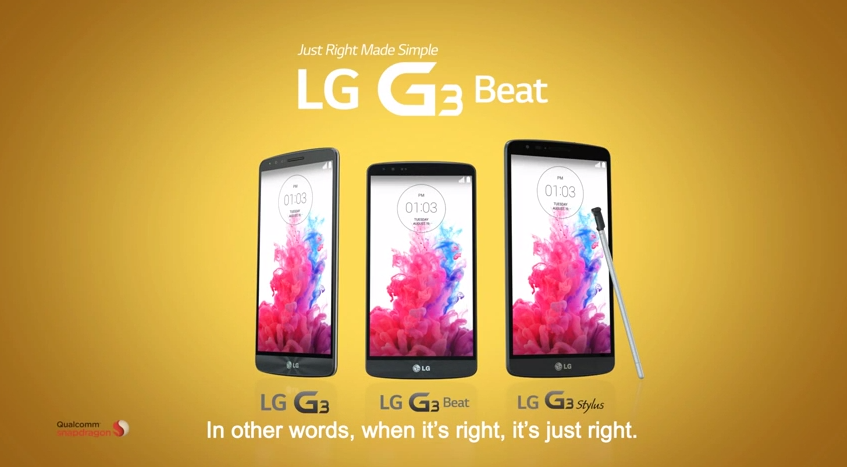 หลุดมือถือรุ่นปริศนา LG G3 Stylus ในโฆษณา G3 Beat
