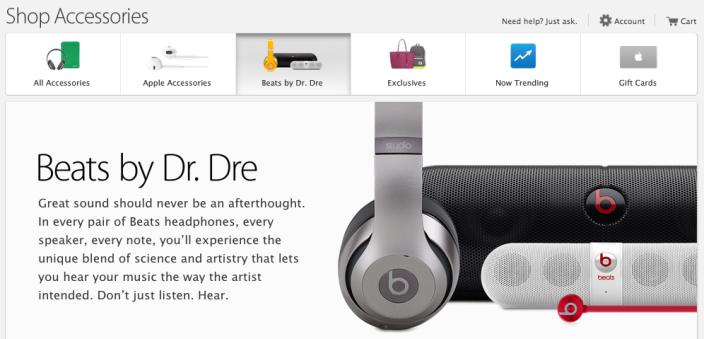 ป๋าจัดให้ ​! Apple เปิด section ใหม่บนหน้า online store ให้ Beats ขายสินค้าแล้ว