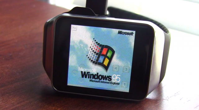 เอากะเค้าสิ! เมื่อนาฬิกา Android Wear สามารถลง Windows 95 ได้