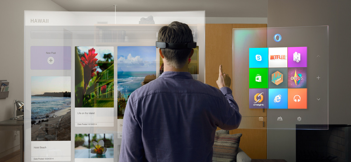 อยู่ๆ ก็มา ไมโครซอฟท์เปิดตัว HoloLens แว่นตาโฮโลแกรม