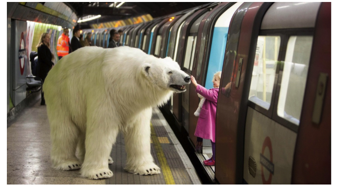 เนียนมากๆ! จะเกิดอะไรขึ้น ถ้าหมีขั้วโลกโผล่ไปเดินป้วนเปี้ยนอยู่กลางกรุงลอนดอน