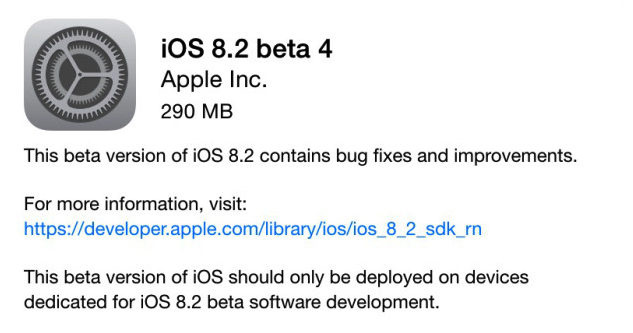 Apple ปล่อย iOS 8.2 ตัว beta ที่พร้อมรองรับการใช้งานกับ Apple Watch