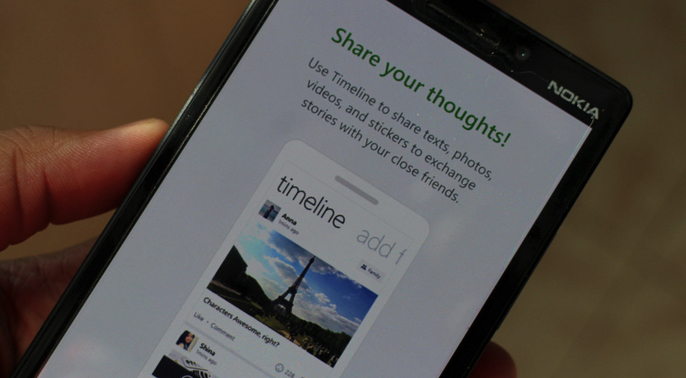 น้ำตาจิไหล! ฟีเจอร์ timeline และ Group Home ของ LINE บน Windows Phone มาซะที