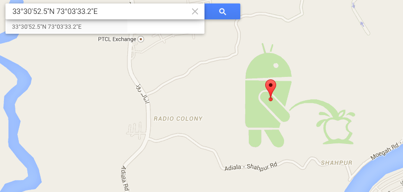 ตั้งใจป่ะเนี่ย มีคนตาดีพบรูป Android ฉี่รด Apple ใน Google Maps
