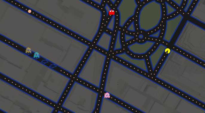 Google ให้เล่นเกมส์ Pac-Man บน Google Maps ในวัน April Fools’ Day