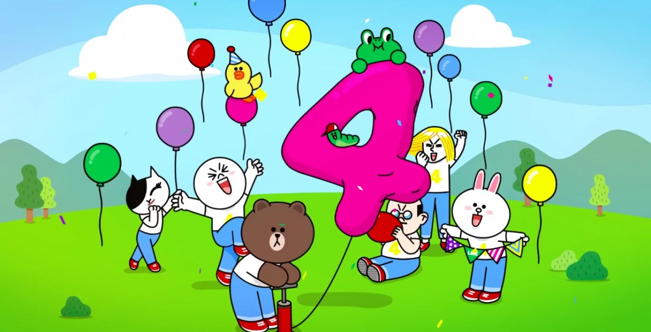 LINE ครบรอบ 4 ขวบ เปิดสถิติสติกเกอร์และอิโมจิยอดนิยม
