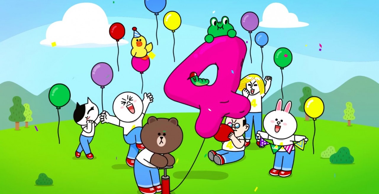 LINE ครบรอบ 4 ขวบ เปิดสถิติสติกเกอร์และอิโมจิยอดนิยม