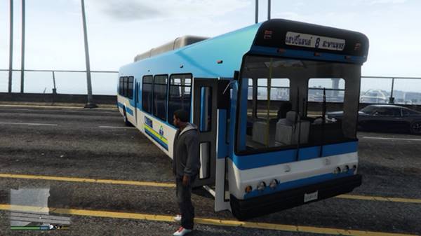 สุดฮา เมื่อรถเมล์สาย 8 ในตำนานไปอยู่ในเกม GTA5