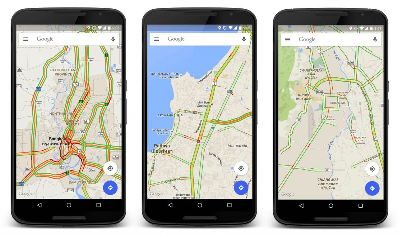 ทางเลือกใหม่ในการเอาชนะการจราจรในประเทศไทยด้วย Google Maps