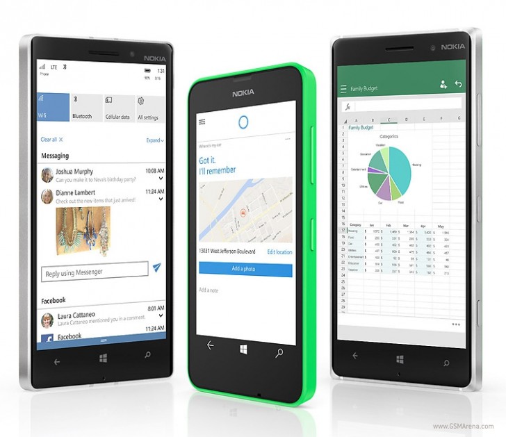 Microsoft ประกาศ Lumia 10 รุ่นแรกที่จะได้อัพเดท Windows 10
