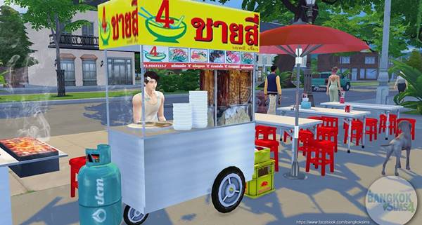 สุดฮาเมื่อ ไก่ย่าง5ดาว วินมอเตอร์ไซค์ ชายสี่หมี่เกี๊ยว ไปอยู่ในเกม The Sims