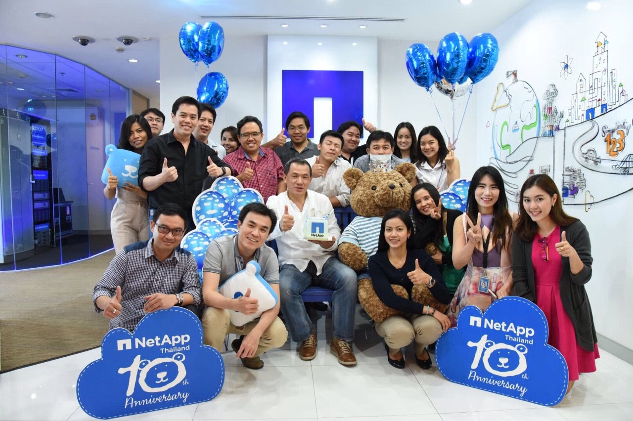 Netapp เฉลิมฉลอง 10 ปีการดำเนินธุรกิจในประเทศไทย