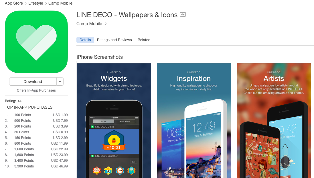 LINE Deco ออกรุ่น iOS ใหม่ เรียกแอปโปรดด้วยไอคอนสวยใน Notification Center