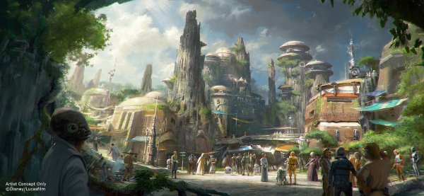 Star Wars-Themed Lands Coming to Disney Parks – Walt Disney Company Chairman and CEO Bob Iger announced at D23 EXPO 2015 that Star Wars-themed lands will be coming to Disneyland park in Anaheim, Calif., and Disney’s Hollywood Studios in Orlando, Fla., creating Disney’s largest single-themed land expansions ever at 14-acres each, transporting guests to a never-before-seen planet, a remote trading port and one of the last stops before wild space where Star Wars characters and their stories come to life.  These authentic lands will have two signature attractions, including the ability to take the controls of one of the most recognizable ships in the galaxy, the Millennium Falcon, on a customized secret mission, and an epic Star Wars adventure that puts guests in the middle of a climactic battle. (Disney Parks)