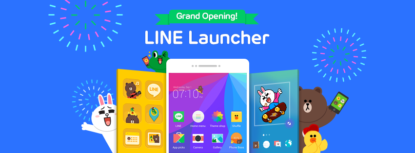 มุ้งมิ้งกันให้สุด LINE เปิดตัว Launcher สำหรับแอนดรอยด์แล้ว