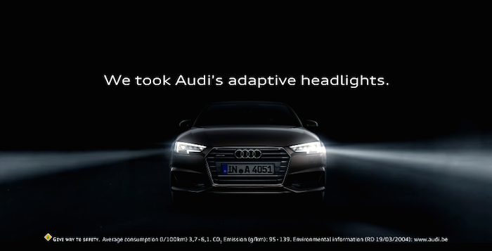 “Audi” โปรโมทไฟหน้ารถสุดไฮเทค ส่องตามคนข้ามถนน…จนข้ามสำเร็จ!!