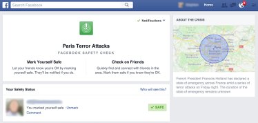 Facebook ช่วยเช็ค!!!!! Paris Terror Attacks