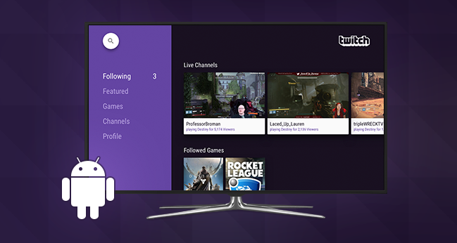 Twitch ทำแอพบน Android TV แล้ว…..