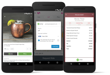 ลูกค้าสามารถซื้อสินค้าผ่าน Android Pay ในบางแอปพลิเคชั่นได้แล้ว