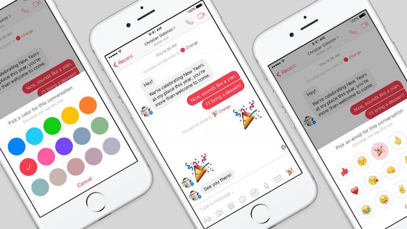 Facebook Messenger  ปล่อยฟีเจอร์เด็ด ให้เปลี่ยนสีแชท แถมเปลี่ยนชื่อเล่นได้ด้วย!