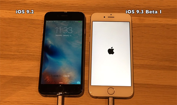 ชิมลาง! เผยคลิปทดสอบ iOS 9.3 beta 1 ทำไอโฟนช้าลงกว่าเดิมเยอะ