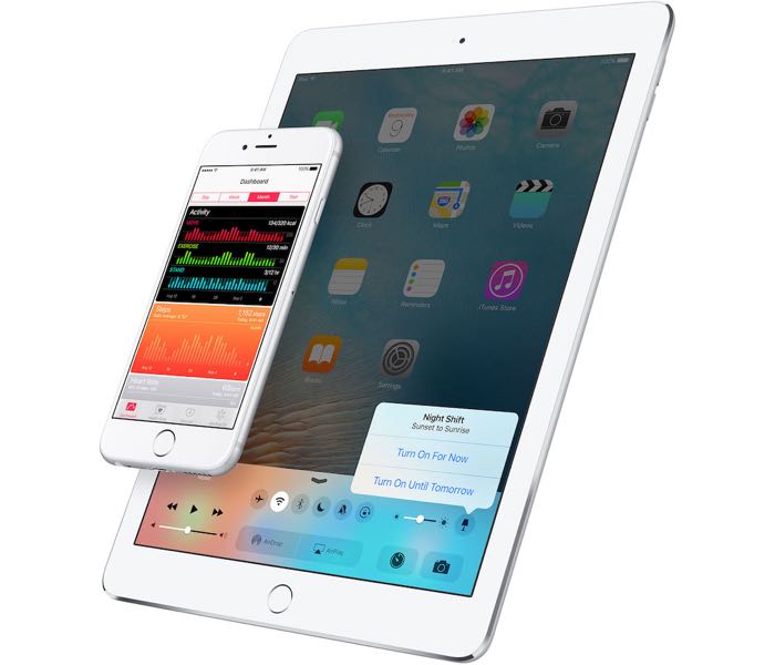 iOS 9.3 beta 2 มาแล้ว เพิ่ม Night Shift ที่ Control Center