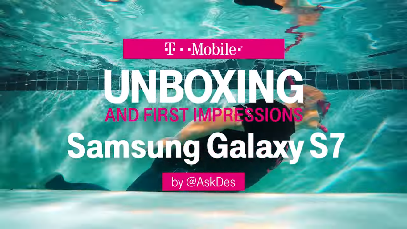 T-Mobile จัดเต็ม!! ถ่ายวีดีโอแกะกล่อง Galaxy S7 และ S7 edge ใต้น้ำ