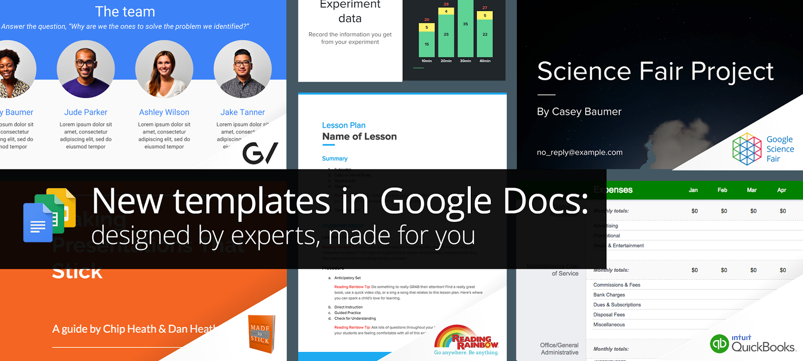 Google Docs, Sheets และ Slides เพิ่มเทมเพลตใหม่ ออกแบบโดยผู้เชี่ยวชาญ
