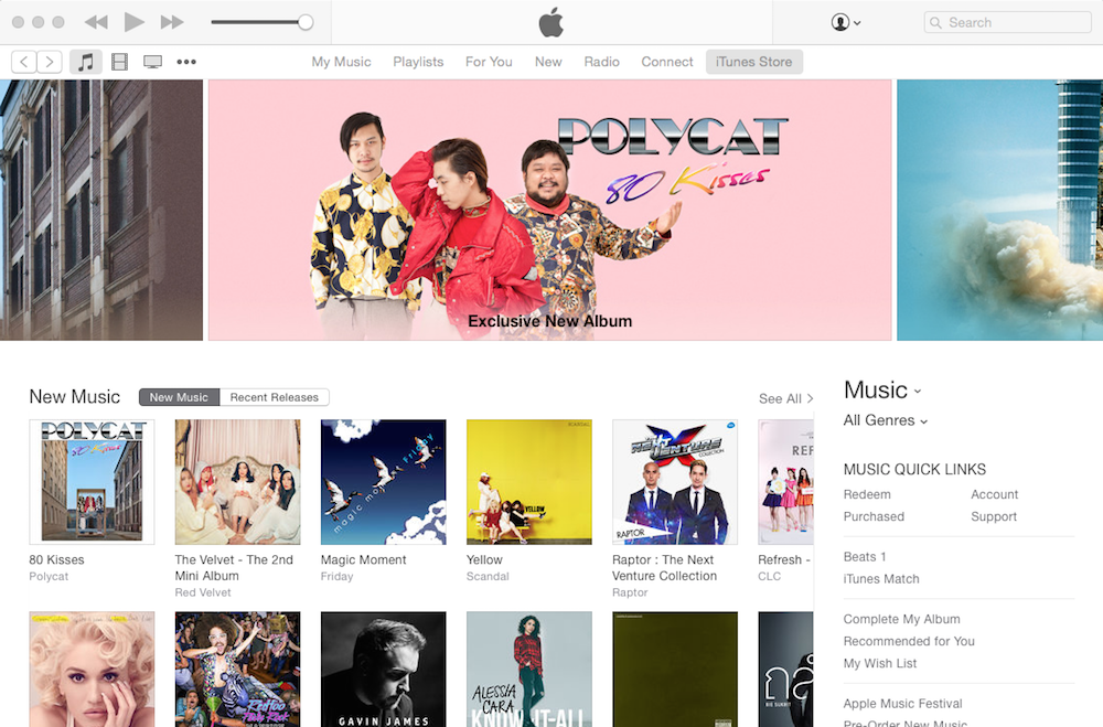 “Polycat” มาแรง ครองทุกแบนเนอร์บน iTunes Store และ Apple Music TH