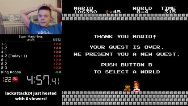 ทุบสถิติโลก! เล่น Super Mario Bros. จบใน 4:57.260 นาที