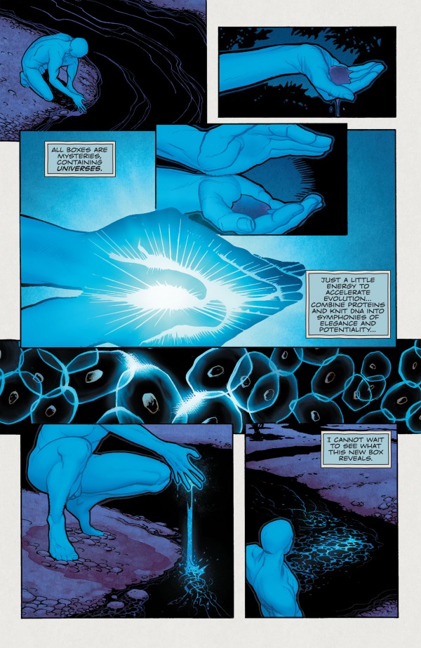 จาก Watchmen ฉากนี้ล่ะที่เชื่อว่า Dr. Manhattan กำลังสร้าง New 52