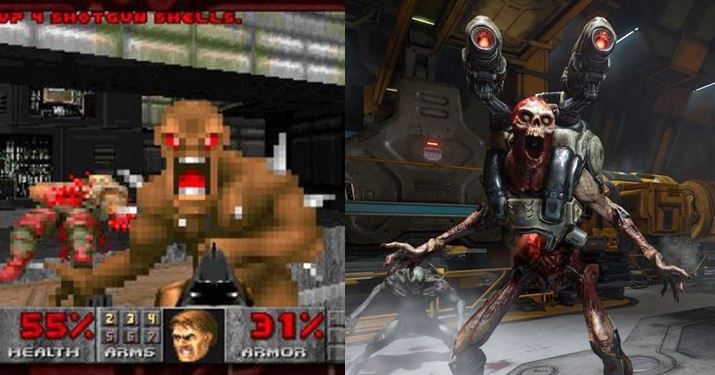 เทียบกันชัดๆเกม DOOM ต้นฉบับกับภาคใหม่ที่เปลี่ยนไปเยอะ !!