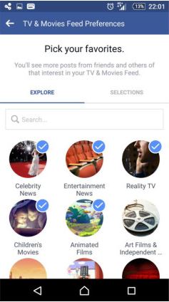 facebook - news feed categories 04
