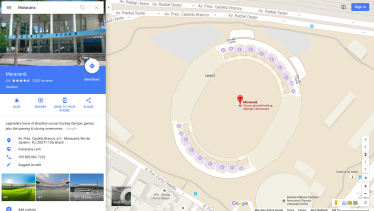 google maps olympic rio 2016