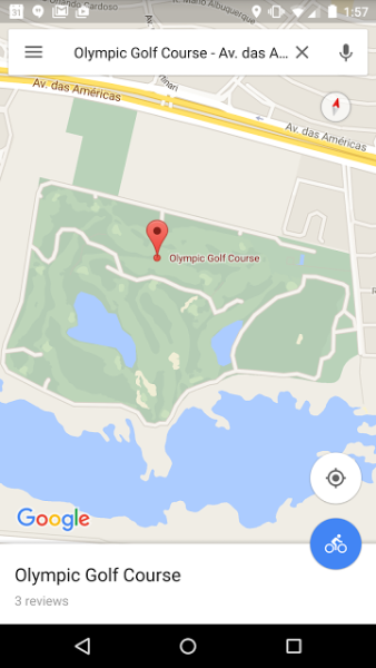 google maps olympic rio 2016