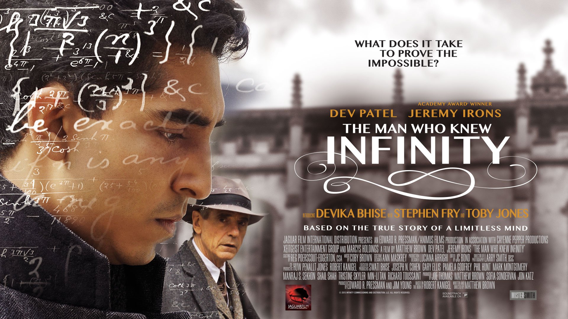 The Man Who Knew Infinity: โรแมนติกคณิตศาสตร์ เรื่องนี้พี่เชียร์!
