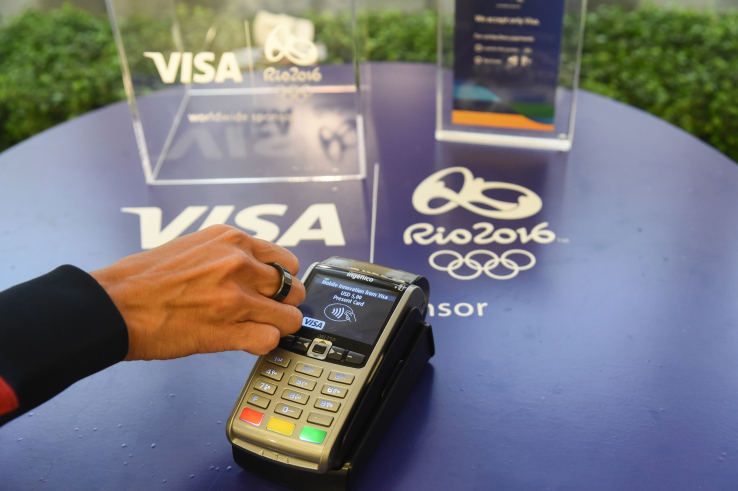 Visa โชว์เหนือผุดไอเดียให้นักกีฬาโอลิมปิกจ่ายเงินง่ายๆ ด้วยแหวนวงเดียว