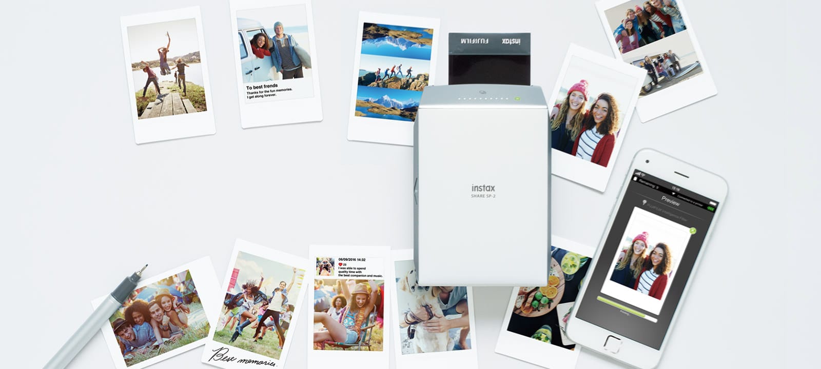 Instax SHARE SP-2 ปริ้นเตอร์รูปพกพารุ่นใหม่ เร็วและชัดกว่าเดิม!