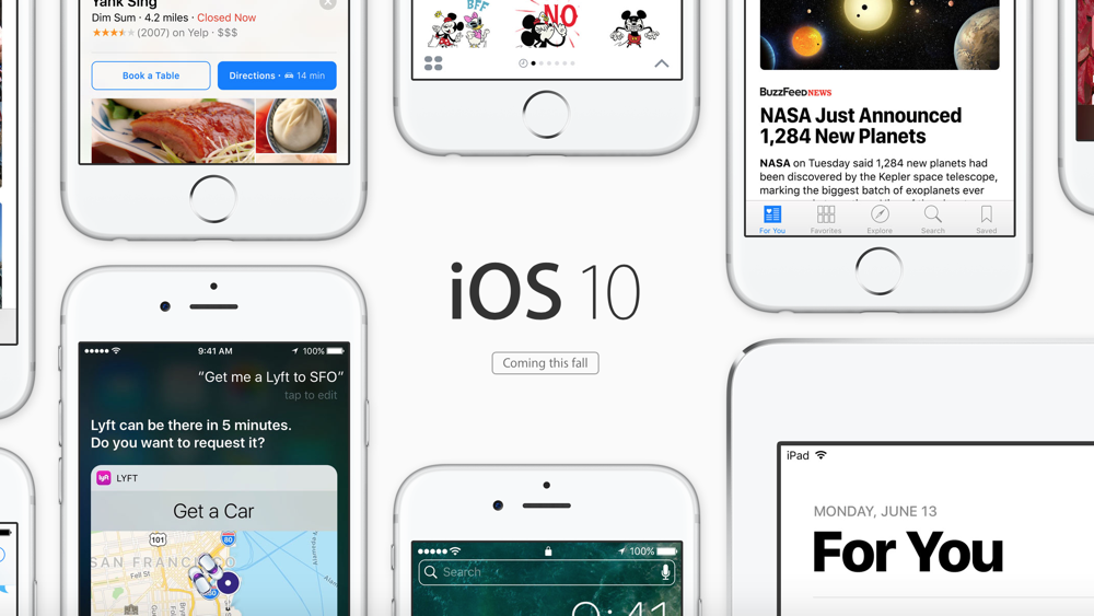 Apple เปิดตัว iOS 10 พัฒนาในส่วนที่ขาด เติมเต็มระบบให้ดียิ่งขึ้น