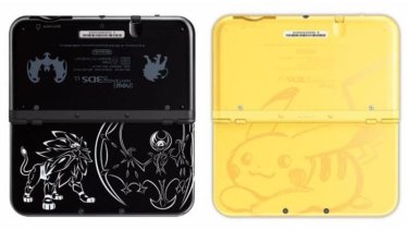 Nintendo เปิดตัวเครื่อง New 3DS LL ลายจากเกม Pokemon Sun,Moon และ Pikachu