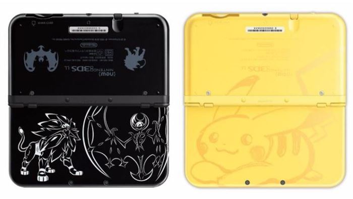 Nintendo เปิดตัวเครื่อง New 3DS LL ลายจากเกม Pokemon Sun,Moon และ Pikachu