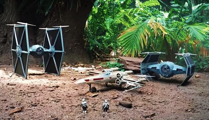 สุดยอดชมคลิปยาน Drone สร้างเป็นฉากสงคราม StarWars ที่สมจริงสุดๆ