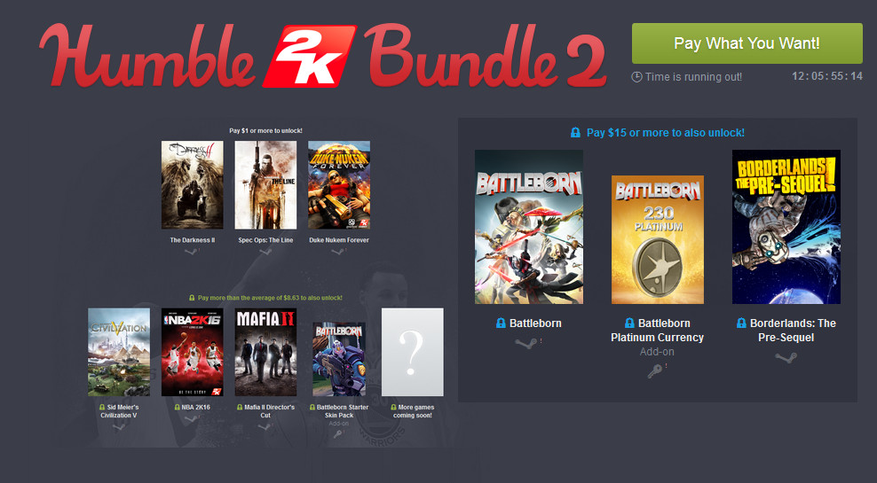 สาวกเกม PC ห้ามพลาด Humble Bundle 2K แพ็คใหม่ เกมเด็ด ๆ เพียบ !!